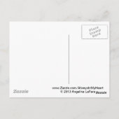 Dragonfly "LIEBE ist ewig" Postkarte (Rückseite)