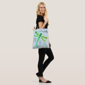 Dragonfly | Light Blue Tote Bag Tasche (Am Model)