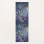 Dragonfly Lila Night Flit Bath Handtuch Set Yogamatte (Vorderseite)