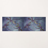 Dragonfly Lila Night Flit Bath Handtuch Set Yogamatte (Vorderseite (Horizontal))