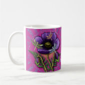 Dragonfly lila Poppy Kaffeetasse (Links)