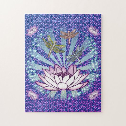 Dragonfly Lotus Puzzle (Vertikal)