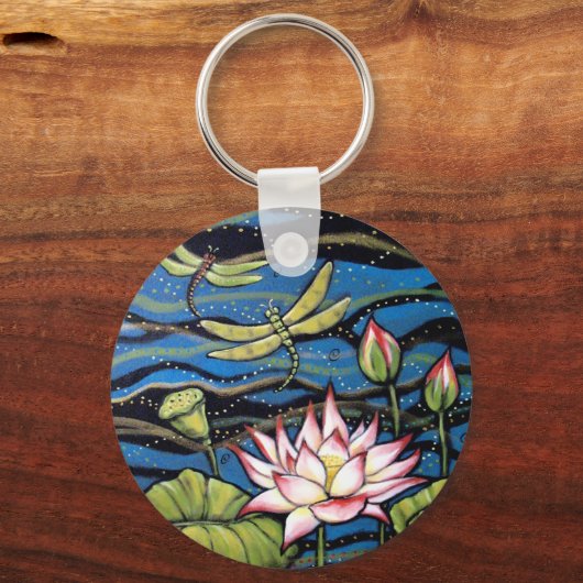 DRAGONFLY LOTUS SCHLÜSSELANHÄNGER (Vorderseite)