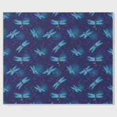 Dragonfly Lover Nature Themed Dragonflies Print Geschenkpapier (Flach)