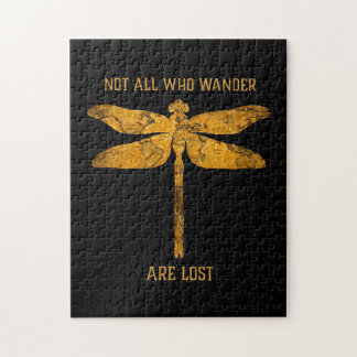 Dragonfly Lover| Nicht alle, die wandern, sind ver Puzzle