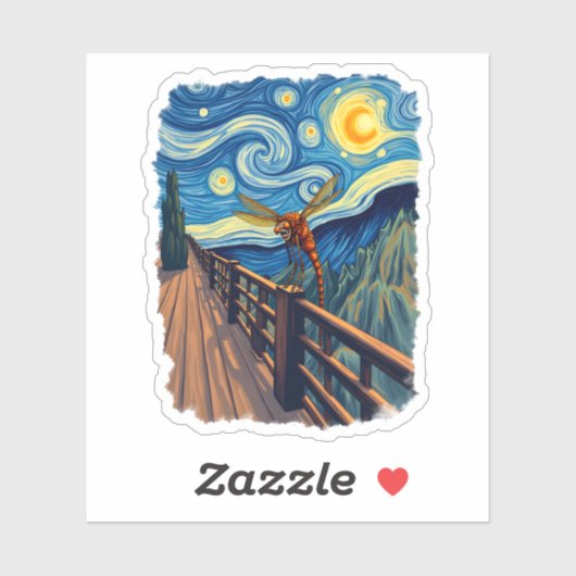 Dragonfly Lovers Artistic Dragonfly Aufkleber (Blatt)