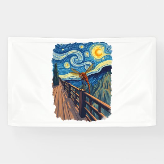 Dragonfly Lovers Artistic Dragonfly Banner (Horizontal)