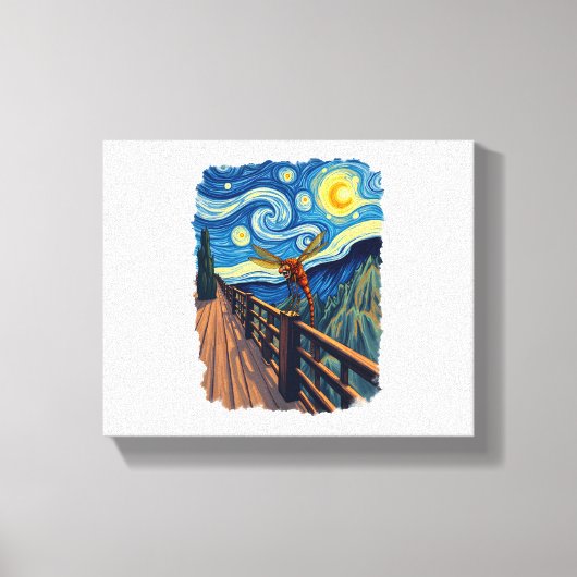 Dragonfly Lovers Artistic Dragonfly Leinwanddruck (Vorderseite)