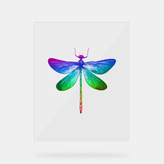Dragonfly Lovers Nature Insect Art Dragonflies Dra Acrylschild (Vorderseite)