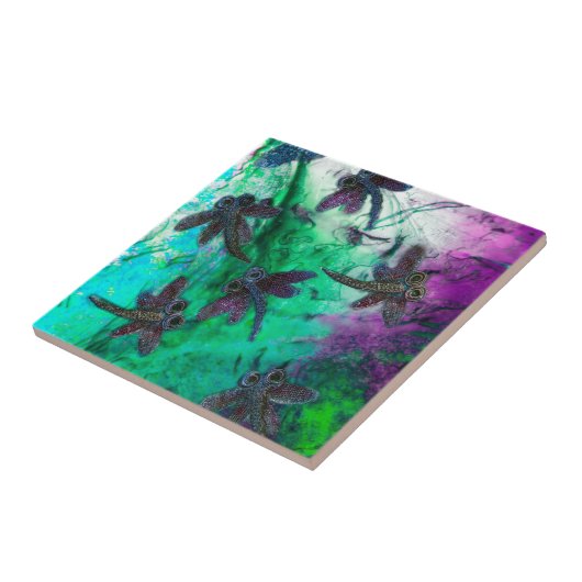 Dragonfly Magic Fliese (Seite)