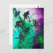 Dragonfly Magic Postkarte (Vorne/Hinten)