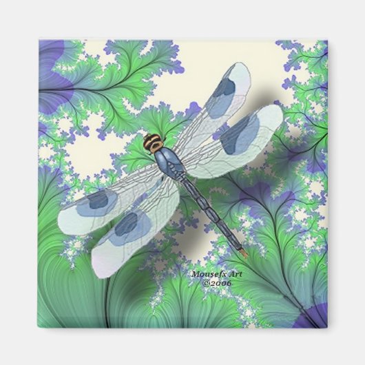 Dragonfly Magnet (Blau) (Vorne)