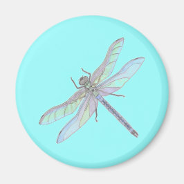 DRAGONFLY-Magnet (blau) Magnet