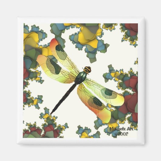 Dragonfly Magnet ( Herbstfarben) (Vorne)