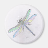 DRAGONFLY-Magnet (rund) Magnet (Vorne)