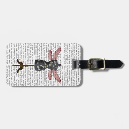 Dragonfly Mannequin Gepäckanhänger (Vorderseite horizontal)