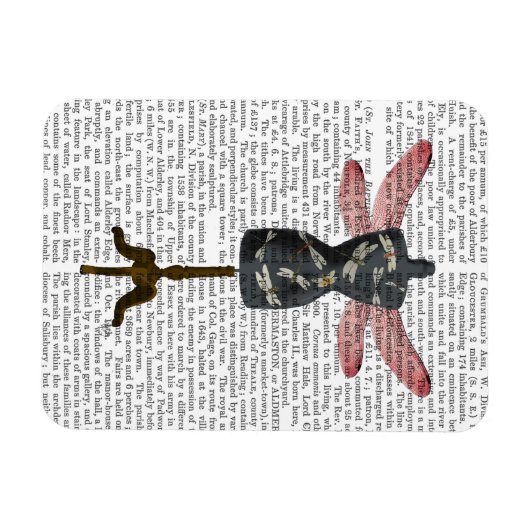 Dragonfly Mannequin Magnet (Horizontal)