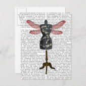 Dragonfly Mannequin Postkarte (Vorne/Hinten)