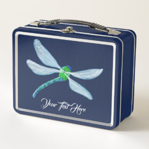 Dragonfly Metal Lunch Box