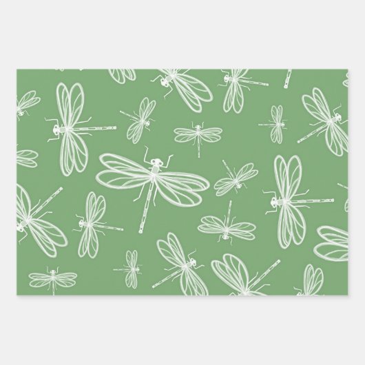 Dragonfly-Minimal Geschenkpapier Set (Vorderseite)