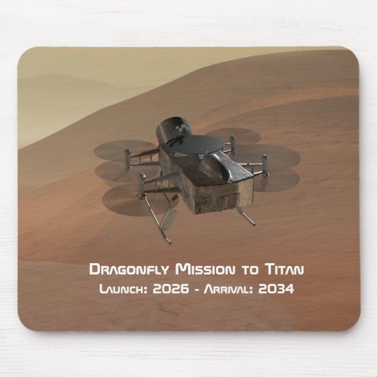 Dragonfly-Mission nach Titan Mousepad (Vorne)