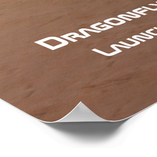 Dragonfly-Mission nach Titan Poster (Ecke)