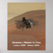 Dragonfly-Mission nach Titan Poster (Vorne)