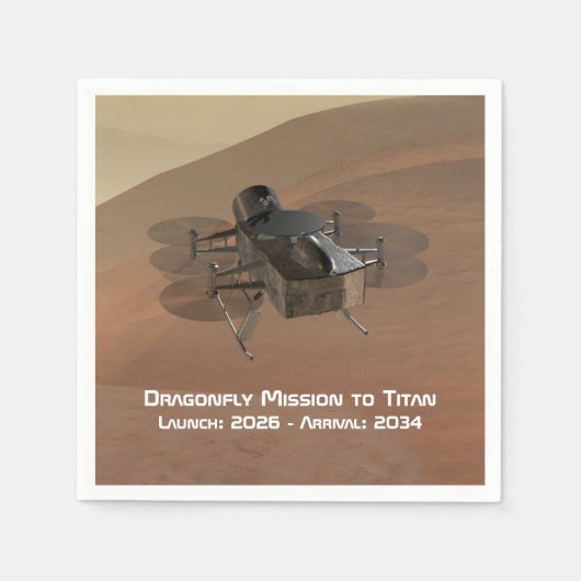 Dragonfly-Mission nach Titan Serviette (Vorderseite)