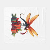 Dragonfly mit Geschenkklatsche Fleecedecke (Vorderseite (Horizontal))