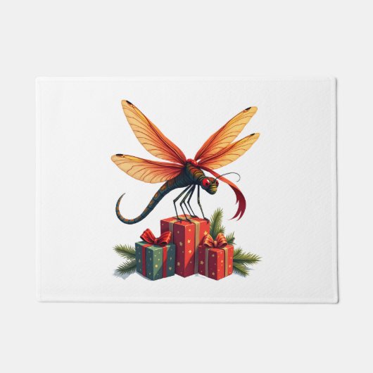 Dragonfly mit Geschenkklatsche Fußmatte (Vorderseite)