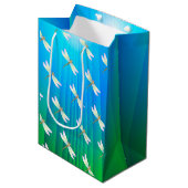 Dragonfly Mittlere Geschenktüte (Vorderseite Schrägansicht)