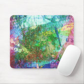 Dragonfly Mixed Media Collage Mousepad (Mit Mouse)