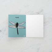 DRAGONFLY MODERN FOTO NOTE CARD (Innenseite)