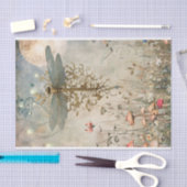 Dragonfly-Mondlicht im Märchengarten Seidenpapier (Handwerk)