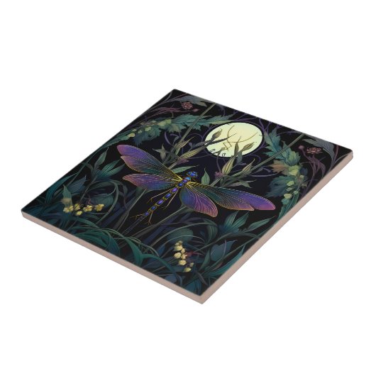 Dragonfly Moon Tile (Swamp Collection) Fliese (Seite)