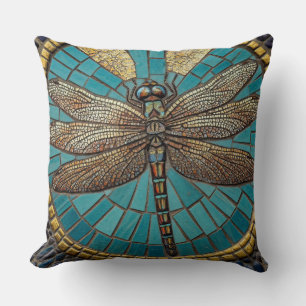 Dragonfly Mosaik Art Kissen