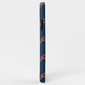 Dragonfly-Muster in Midnight Blue Case-Mate iPhone Hülle (Hinten/Rechts)