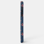 Dragonfly-Muster in Midnight Blue Case-Mate iPhone Hülle (Hinten/Links)