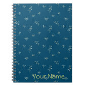 Dragonfly-Muster - individualisierbares Notebook Notizblock (Vorderseite)