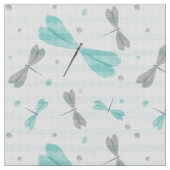 Dragonfly-Muster mit Aquarellwirkung Stoff (Nahaufnahme)