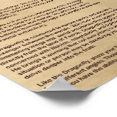 DRAGONFLY MYTHOLOGY POSTER (Ecke)