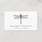 Dragonfly Nature Beruflich White Visitenkarte (Vorderseite)