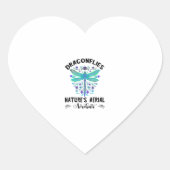 Dragonfly Nature Insect Nature's Aerial Acrobat Dr Herz-Aufkleber (Vorderseite)