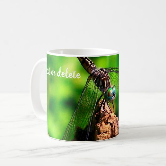Dragonfly Nature Personalisiert Kaffeetasse (Vorderseite Links)