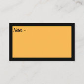 Dragonfly Neon Wings Black Gold Visitenkarte (Rückseite)