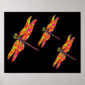 Dragonfly Neonroom Art Poster (Vorne)