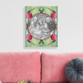 Dragonfly On Dogwood Frucht Gestalten Sie Ihr eige Leinwanddruck (Insitu (Wohnzimmer))