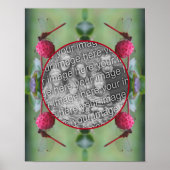 Dragonfly On Dogwood Frucht Gestalten Sie Ihr eige Poster (Vorne)