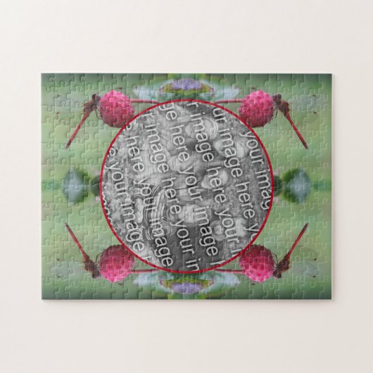 Dragonfly On Dogwood Frucht Gestalten Sie Ihr eige Puzzle (Horizontal)