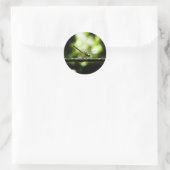 Dragonfly on green - Fine Art Stickers (Tasche)